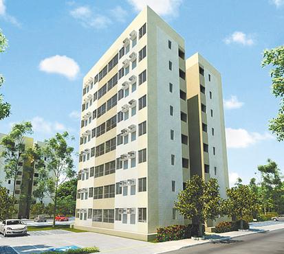rea de lazer vai ter playground e clube com salo de festas - PernambucoConstrutora / Divulgao