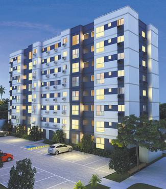 Candeias Ville ter seis torres com oito apartamentos por andar  - Candeias Ville ter seis torres com oito apartamentos por andar (Queiroz Galvo / Divulgao)