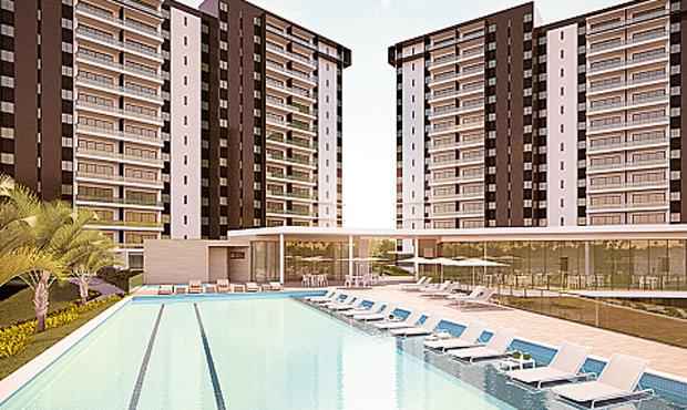 Condomnio ter quatro torres e dois tipos de apartamentos - Condomnio ter quatro torres e dois tipos de apartamentos (Odebrecht Realizaes Imobilirias / Divulgao)