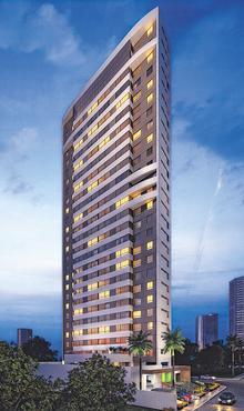 Torre ter 24 pavimentos com um total de 144 apartamentos - Torre ter 24 pavimentos com um total de 144 apartamentos (CONSTRUTORA BAPTISTA LEAL/DIVULGAO)	
