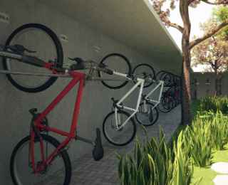 Bicicletrios comeam a ser incorporados aos novos projetos.  - Moura Dubueux/Divulgao 